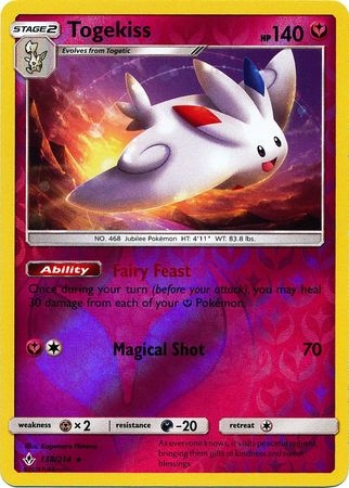 Togekiss - 138/214 - Holo Rare Reverse Holo