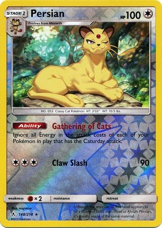Persian - 148/214 - Rare Reverse Holo