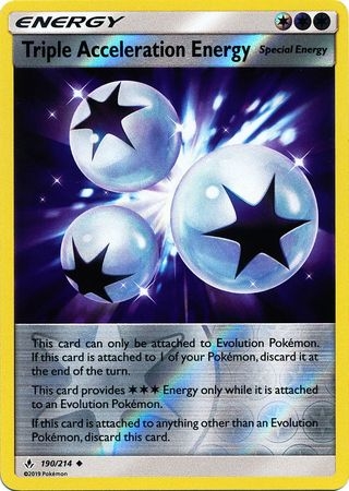 Triple Acceleration Energy - 190/214 - Uncommon Reverse Holo