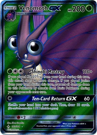 Venomoth GX - 193/214 - Full Art Ultra Rare