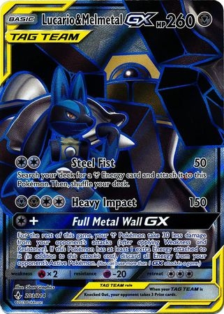 Lucario & Melmetal GX - 203/214 - Full Art Ultra Rare