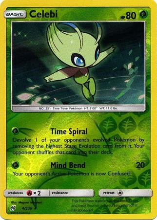 Celebi - 4/236 - Holo Rare Reverse Holo