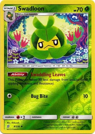 Swadloon - 8/236 - Uncommon Reverse Holo