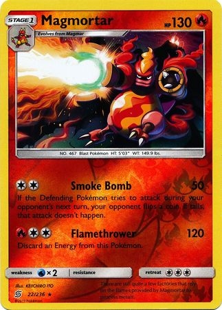 Magmortar - 22/236 - Rare Reverse Holo