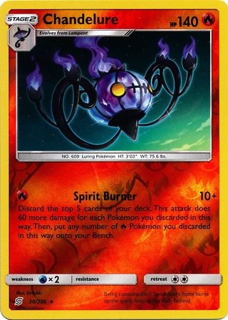 Chandelure - 30/236 - Holo Rare Reverse Holo