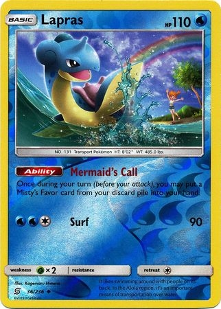Lapras - 36/236 - Uncommon Reverse Holo