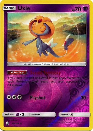 Uxie - 83/236 - Holo Rare Reverse Holo