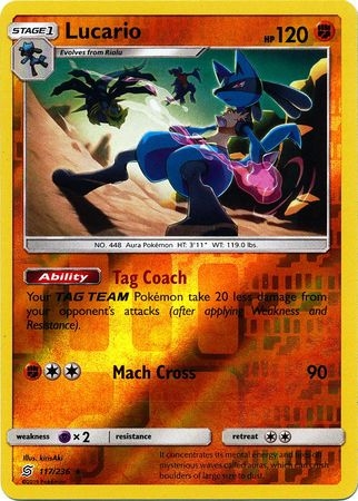 Lucario - 117/236 - Rare Reverse Holo