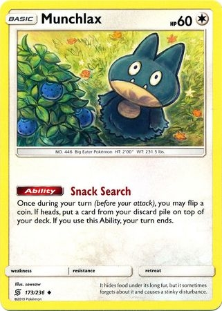 Munchlax - 173/236 - Uncommon