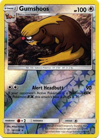 Gumshoos - 181/236 - Rare Reverse Holo