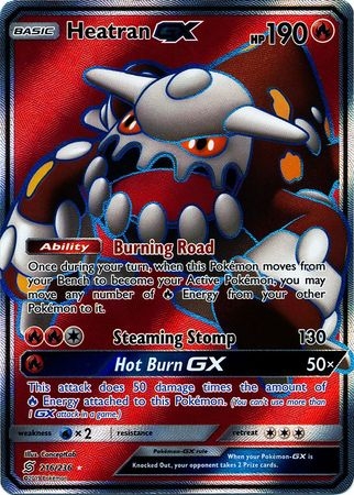 Heatran GX - 216/236 - Full Art Ultra Rare