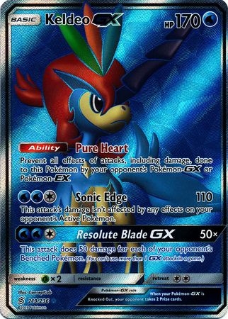 Keldeo GX - 219/236 - Full Art Ultra Rare