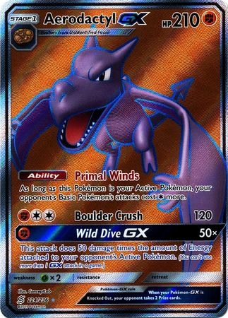 Aerodactyl GX - 224/236 - Full Art Ultra Rare