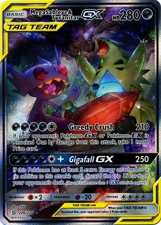 Mega Sableye & Tyranitar GX - 226/236 - Alternate Art Ultra Rare