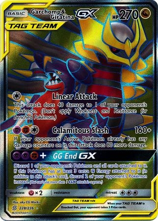 Garchomp & Giratina GX - 228/236 - Full Art Ultra Rare