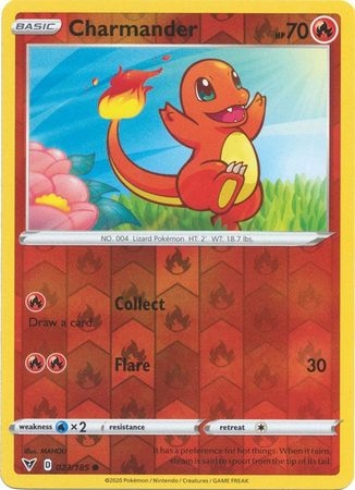 Charmander - 023/185 - Common Reverse Holo