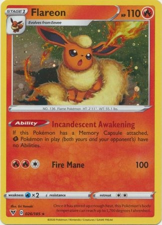 Flareon - 026/185 - Alternate Holo Promo