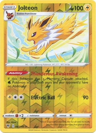 Jolteon - 047/185 - Rare Reverse Holo