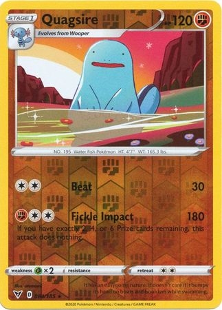 Quagsire - 084/185 - Rare Reverse Holo