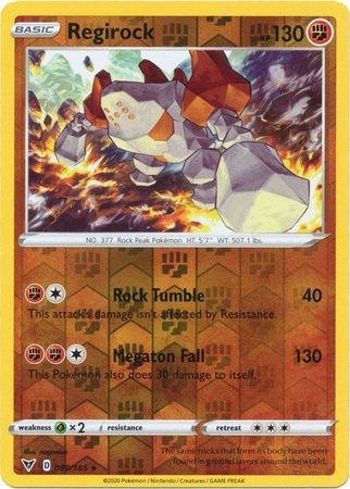 Regirock - 089/185 - Holo Rare Reverse Holo