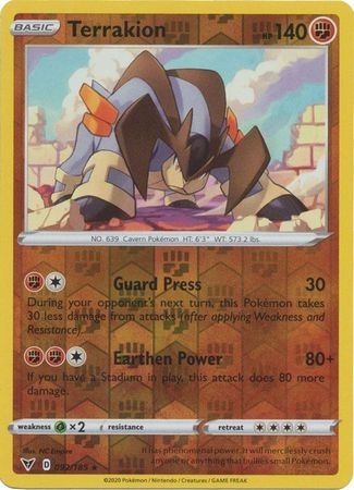 Terrakion - 092/185 - Holo Rare Reverse Holo