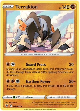 Terrakion - 092/185 - Rare