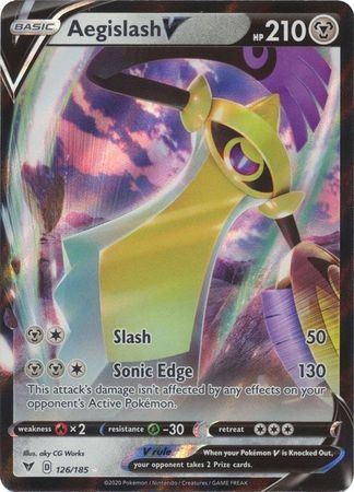 Aegislash V - 126/185 - Ultra Rare