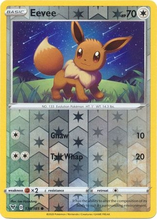 Eevee - 130/185 - Common Reverse Holo