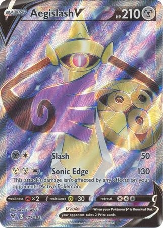 Aegislash V - 177/185 - Full Art Ultra Rare