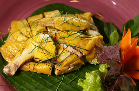 Cách hấp gà cách thủy lá chanh nhìn là muốn ăn ngay