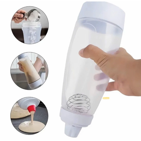 Bình nhựa tạo kem có lò xo – Trắng – 1000ml