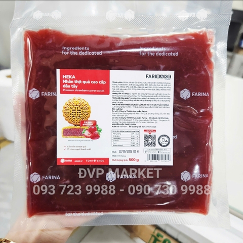 Heka - Nhân thịt quả Dâu Tây cao cấp 0.5kg