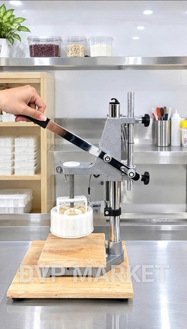 Trung Thu - Máy đóng bánh dập tay Model 025 – Đế gỗ
