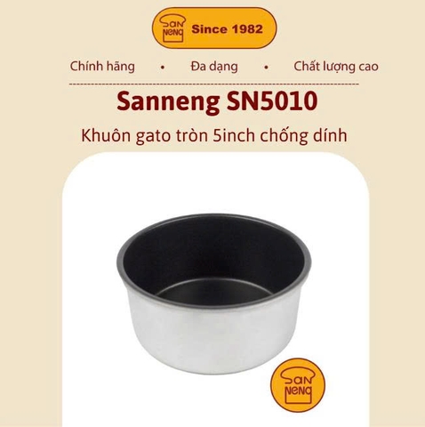 Sanneng SN5010 - Khuôn gato tron 5 inch chống dính