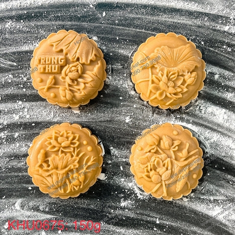 Khuôn nhấn TT lò xo 150g 4 mặt hoa sen 2021