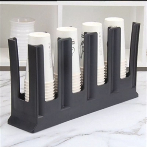 Giá để ly nhựa 4 ngăn - thẳng đứng