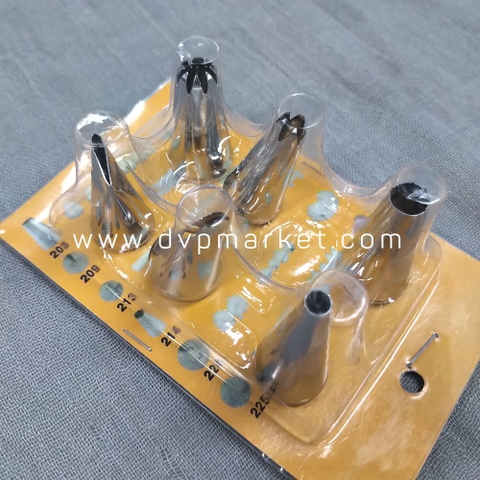 Bộ 6 đuôi bắt bông kem