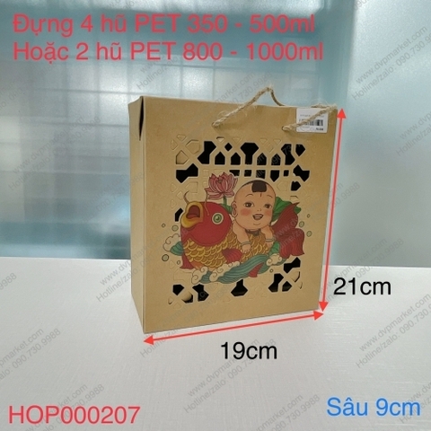 Set 05 kraft đông hồ size M Tết 2023