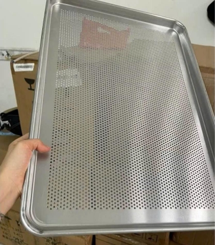 Khay nhôm đục lỗ 40x60x3cm - dày 1mm