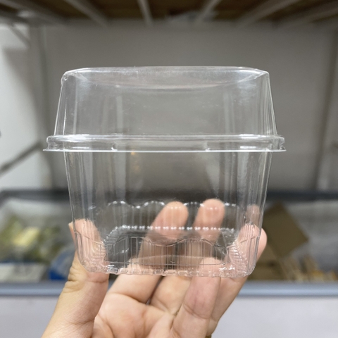 Hộp nhựa mousse vuông 7x7x7.5 XY585 (100c kèm nắp)