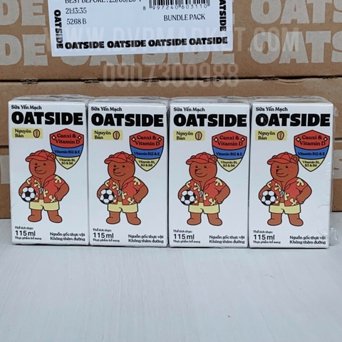 Sữa yến mạch OATSIDE - vị nguyên bản 40 x 115ml (thùng)