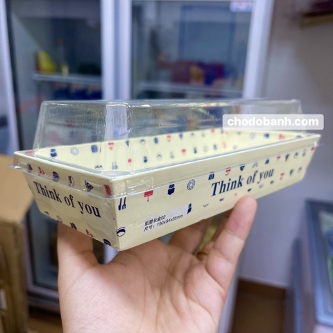 Hộp giấy nắp trong E1985 - Think Of You Trắng (50c)