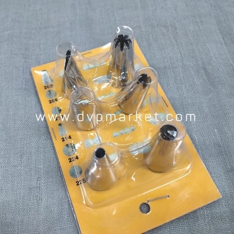 Bộ 6 đuôi bắt bông kem