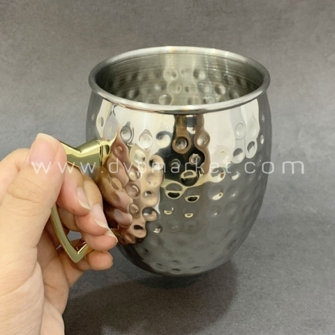 Moscow Mule Cup 500ml thép 304 lõm silver