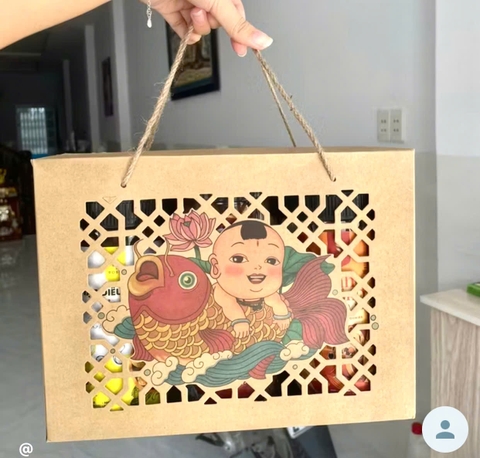 Set 05 bộ TET kraft đông hồ size L (sale)