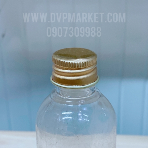 Chai nhựa nắp thiếc 100ml