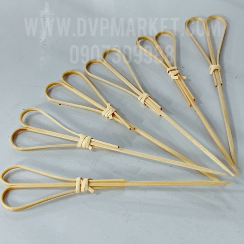 Cây ghim décor - Tre - Đuôi tim - 12cm - Gói (100 cái)