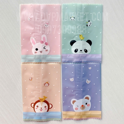 Túi hàn bánh quy - kẹo 7x10cm hoạt hình (Xấp 100)