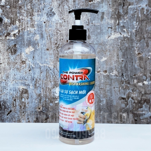 The Power Contra – Nước rửa chén đậm đặc siêu xử lý – 500ml