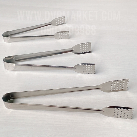 Gắp đa năng inox - Đầu vuông - 28cm